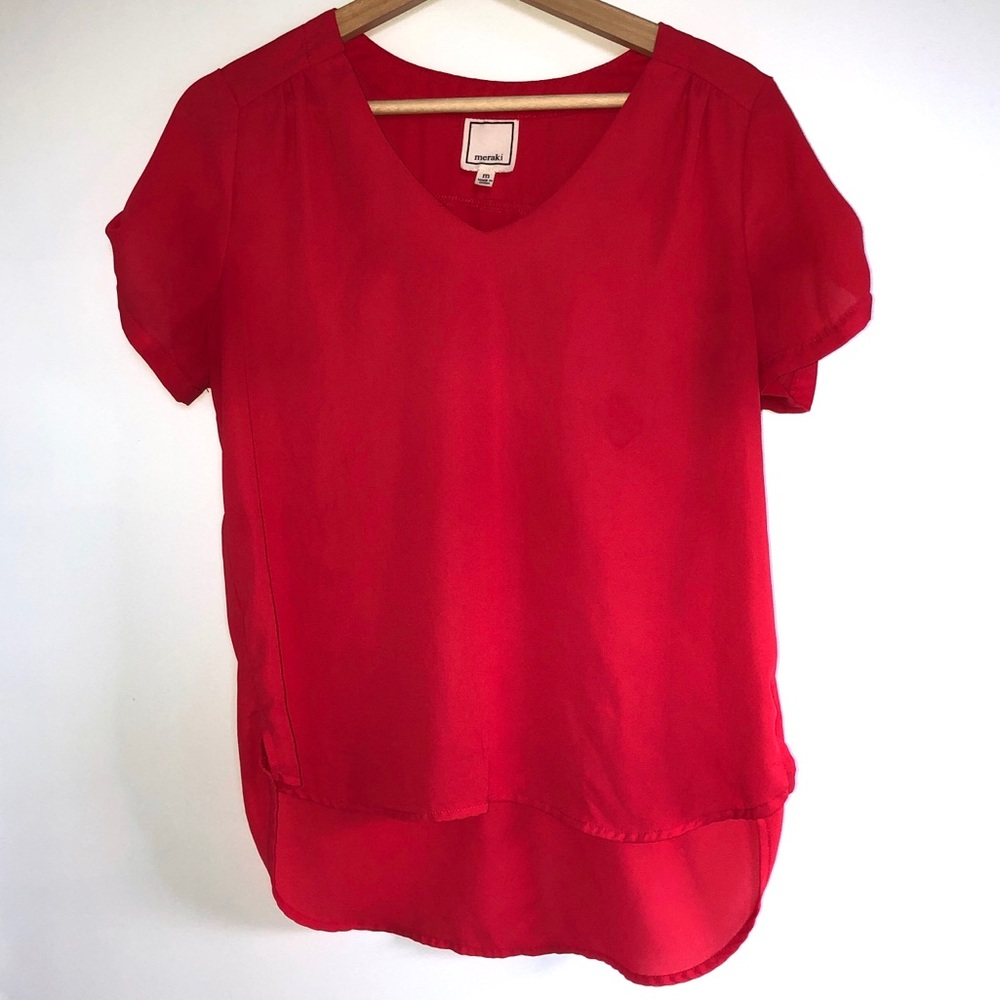 Pale Red Blouse